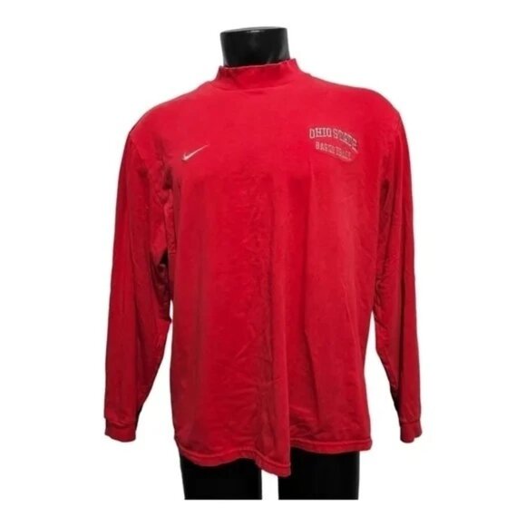 Nike Team Ohio State Buckeyes Windbreaker Pullover WITH Mock Neck Shirt XL - Picture 3 of 15